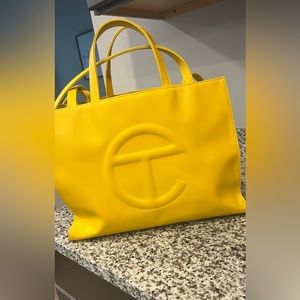 Yellow Telfar Bag in Yellow MEDIUM